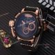 U-Boat Rose Gold Coffee Brown Version Brown Leather Strap Watch Copy (2)_th.jpg